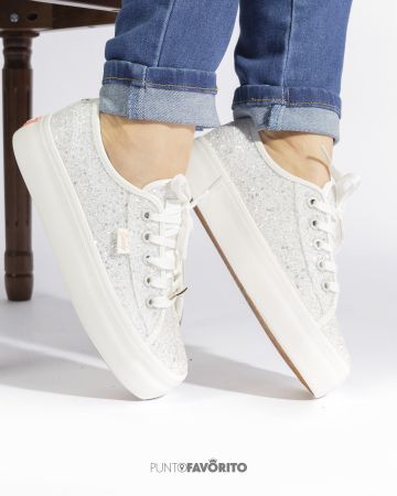 Tennis Blancas con brillos
