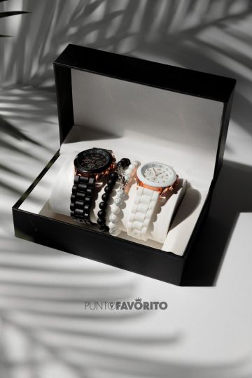 RELOJ PAREJA CON PULSERA