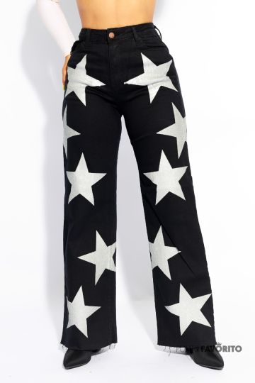 Pantalon con Estrellas plateadas