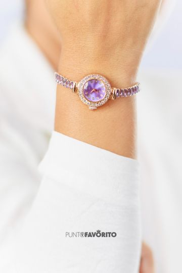 RELOJ MORADO FINO