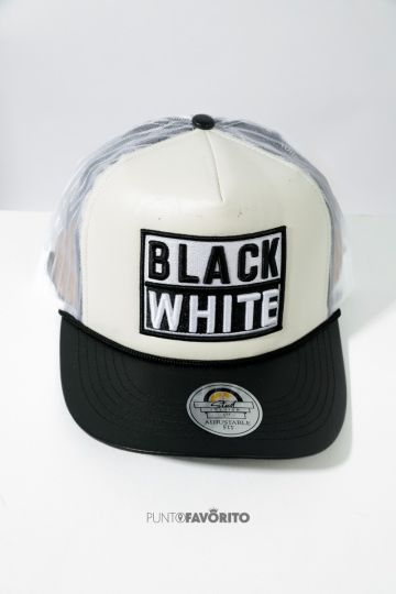 GORRA BLACK WHITE B