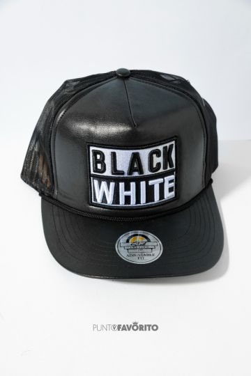 GORRA BLACK WHITE