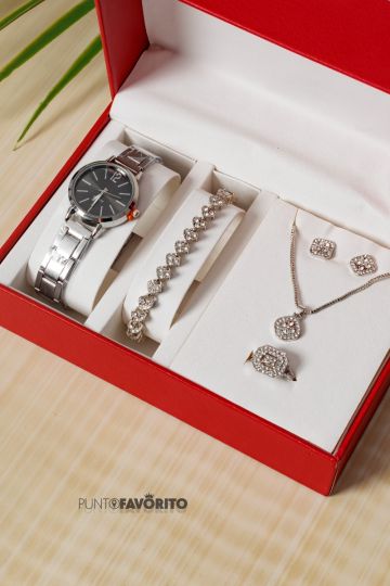 RELOJ PLATEAD.
